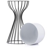 Metalna saksija za cveće LOFT 46x20 cm crna/bela | Eponuda.com