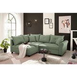 Livetastic KOTNA SEDEŽNA GARNITURA, tkanina zelena | Shoptok.si