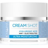 Eveline Cosmetics Cream Shot Hyaluronic Acid krema za intenzivnu hidrataciju za suhu i vrlo suhu kožu 50 ml | shoptok.hr