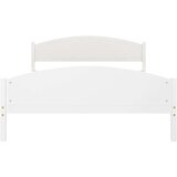 vidaXL posteljni okvir bel iz trdne borovine 140x200 cm | Shoptok.si