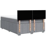  Krevet box spring s madracem svjetlosiva 160x200 cm tkanina | shoptok.hr