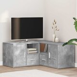  Kutni ormarić siva boja betona 160x40x45 cm konstruirano drvo | shoptok.hr