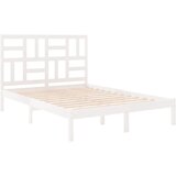  Okvir za krevet od masivnog drva bijeli 160 x 200 cm | shoptok.hr