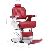  Brijačka stolica od umjetne kože crvena 68 x 69 x 116 cm | shoptok.hr