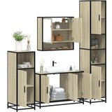 Maison Chic Kopalniški sestavi - Kopalniška garnitura 4-delna sonoma hrast inženirski les, (21787051) | Shoptok.si