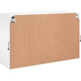 vidaXL Stenska TV omarica z LED lučkami bela 98,5x30x60,5 cm | Shoptok.si