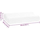  Jastuk za Spavanje Bijelo 50 x 30 x 10,5 cm Pjena za pamćenje Slike