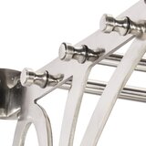  Stalak za prtljagu s vješalicama i zidnim ogledalom aluminijski | shoptok.hr