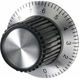 TRU COMPONENTS gumb s ljestvicom aluminij (eloksiran) boja (ø x v) 37 mm x 23.3 mm 1 st Cijene