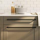 vidaXL Ročaji za omarico 10 kosov črni 480 mm nerjaveče jeklo | Shoptok.si