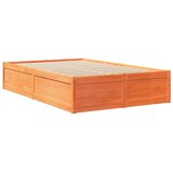  Okvir kreveta bez madraca voštano smeđi 120x190 cm od borovine | shoptok.hr