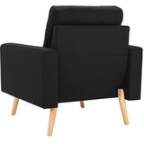  Fotelja od tkanine crna | shoptok.hr