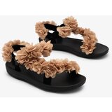 Resti Beige women's sandals with flowers Alferroy | Shoptok.si