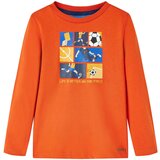 vidaXL Otroška majica z dolgimi rokavi oranžna 128 Cene