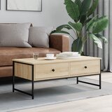  Stolić za kavu boja hrasta 101x49x39,5 cm konstruirano drvo | shoptok.hr