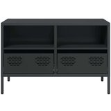 vidaXL TV omarica črna 68x39x43,5 cm hladno valjano jeklo | Shoptok.si
