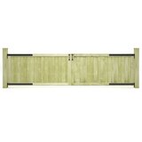 vidaXL Vrtna vrata 2 kosa impregnirana borovina 300x75 cm Cene