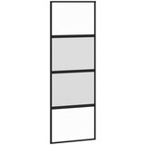 vidaXL Klizna vrata s priborom 76 x 205 cm kaljeno staklo i aluminij | shoptok.hr