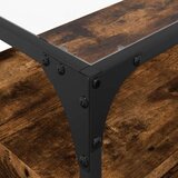 vidaXL TV ormarić sa staklenom površinom boja hrasta 98x35x51 cm drvo | shoptok.hr