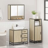 vidaXL 3-dijelni set kupaonskog namještaja boja hrasta sonome drveni | shoptok.hr