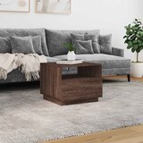  Stolić za kavu s LED svjetlima smeđi hrast 50x49x40 cm | shoptok.hr