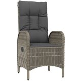  Zunanji stoli 2 kosa poli ratan sive barve, (20661625) | Shoptok.si