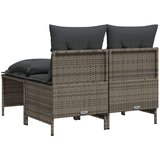  4-dijelni set vrtnih sofa od poliratana s jastucima sivi | shoptok.hr