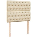 vidaXL Otomanski okvir kreveta s madraca krem 120x190 cm od tkanine | shoptok.hr