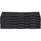 Set ručnika od 10 komada crno-sivi pamučni | shoptok.hr