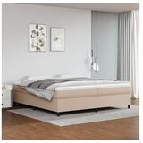  Kreveta s oprugama boja cappuccina 200x200cm umjetna koža | shoptok.hr