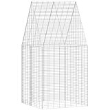  Kavez za zečeve Srebrno 400 x 100 x 210 cm Cinkani čelik | shoptok.hr