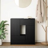  Komoda s ladicama i vratima crni hrast 70,5x34x74,5 cm | Eponuda.ba