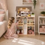 ECO TOYS Ecotoys Drvena kućica za lutke Laura s namještajem Cijene