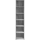  Visoka komoda siva boja hrasta 40x41x185 cm konstruirano drvo | shoptok.hr