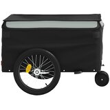 Prikolica za bicikl crno-siva 30 kg željezna | Shoptok.si