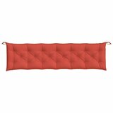  Jastuk za vrtnu klupu prošarano crvena 200x50x7 cm tkanina | shoptok.hr