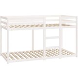 vidaXL krevet na kat bijeli 90 x 190 cm od masivne borovine | shoptok.hr