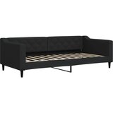  Dnevni krevet na razvlačenje s madracima crni 90x200 cm tkanina | shoptok.hr