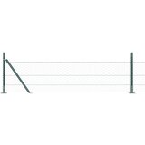 vidaXL Ogrodje s stebri Zelena 0.5 x 25 m Jeklo s PVC premazom, (5000095376) | Shoptok.si
