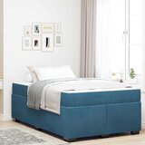  Konstrukcija postelje Temno modra 120 x 190 cm blago, (5000126642) | Shoptok.si