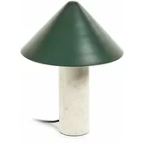 Kave Home Zelena stolna lampa s metalnim sjenilom (visina 32 cm) Valentine -