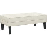  Klupa s jastukom Krema 113 x 57 x 39 cm Baršun | Eponuda.com