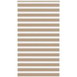 Zebra zavjesa Pješčano smeđa 135x230 cm Širina tkanine 130,9 cm Poliester | shoptok.hr