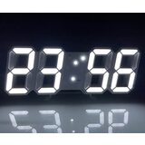 Venisymlis Led Digitalna Ura Stenska Dekoracija Žareč Nočni Način Nastavljiva Elektronska Namizna Ura Stenska Dekoracija Dnevna Ura Led Ura, (22060131) | Shoptok.si