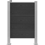  Ograda za kante za smeće Siva 85 x 85 x 115 cm Aluminij i WPC | Eponuda.ba