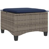  Vrtni tabure s jastucima 2 kom sivi 55x55x36 cm poliratan | shoptok.hr
