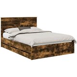  Krevetna konstrukcija s ladicama Dimljeni hrast 160 x 200 cm | Eponuda.com