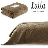 AmeliaHome Svjetlo smeđi prošiven prekrivač od samta 170x210 cm Laila – | shoptok.hr