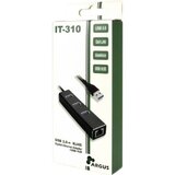 Inter-tech Mrežni adapter ARGUS IT-310 gigabit LAN USB3.0 3-port hub | Shoptok.si