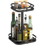 HOMCOM regal za začimbe kovina 24D x 24Š x 38V cm črna, (5000242511) | Shoptok.si